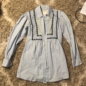 Free People button down long shirt